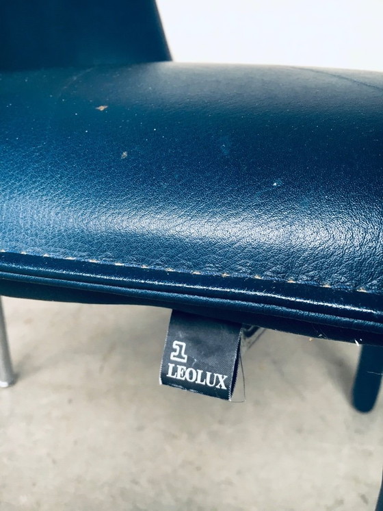 Image 1 of Set di sedie da pranzo in pelle Cachucha, design di Hugo De Ruiter per Leolux, anni '90