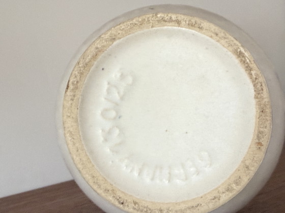 Image 1 of Vintage Vase With Print Deer