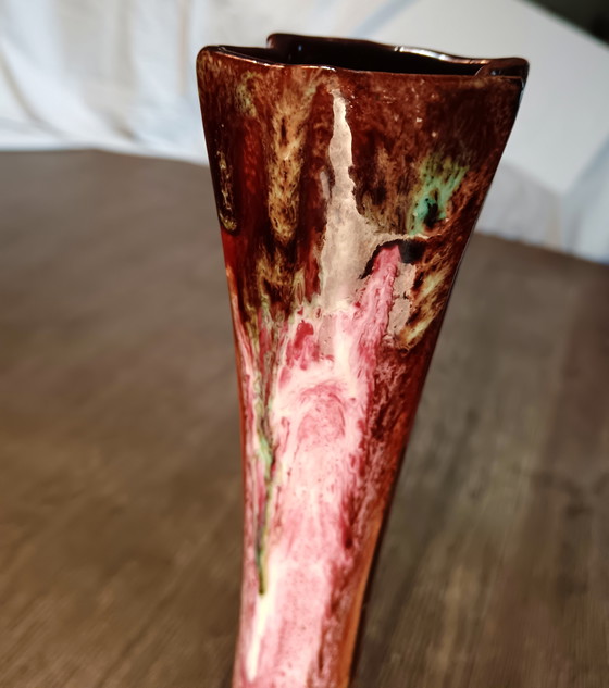 Image 1 of Jarrón de cerámica esmaltada - estilo Vallauris, años 50-70