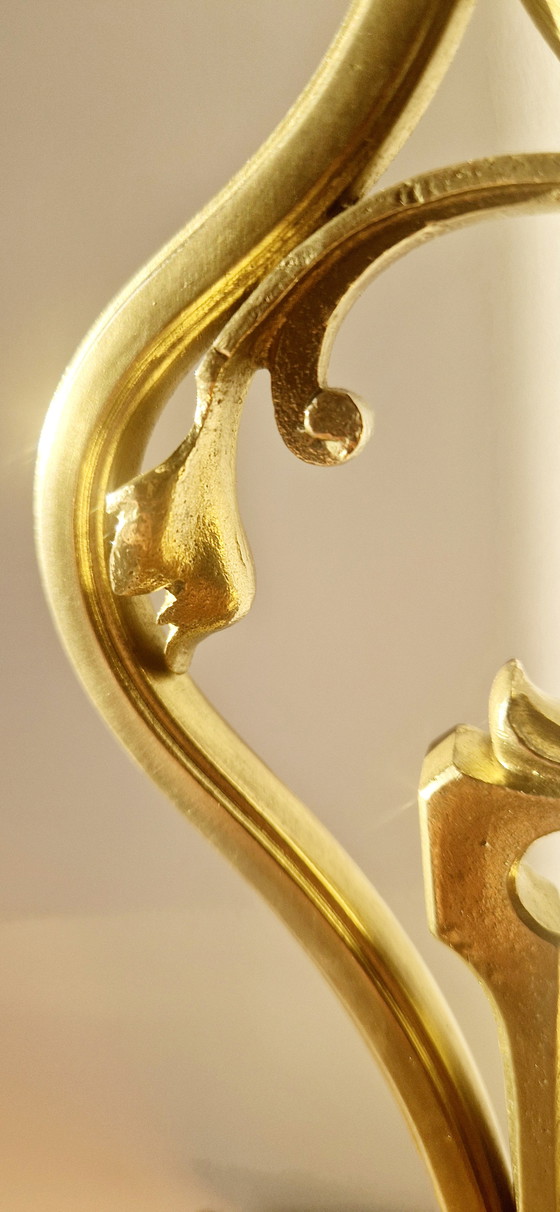 Image 1 of Lampada in bronzo in stile Art Nouveau firmata Müller Frères