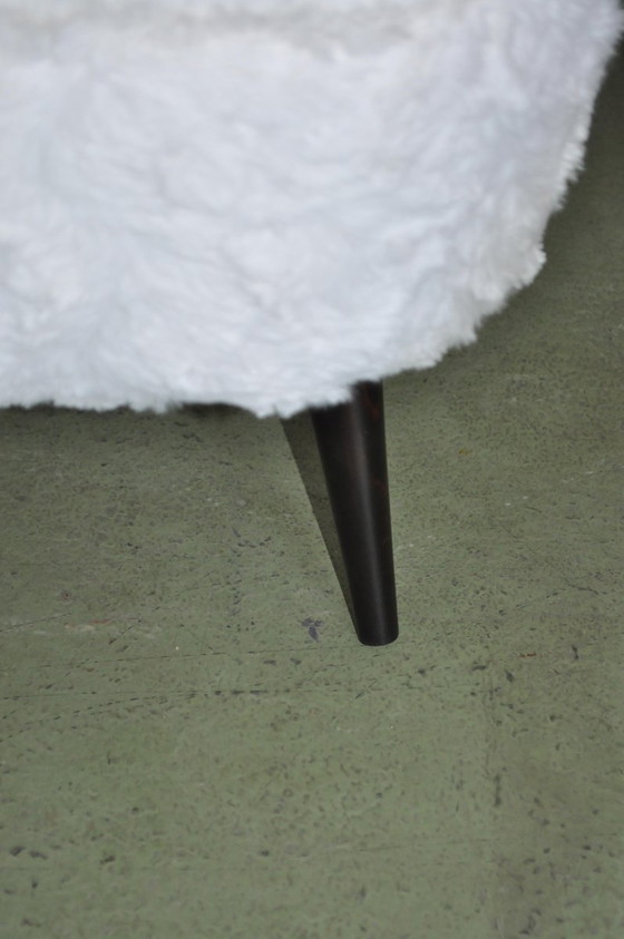Set of White Faux Fur Cocktail Chairs – Armchairs (photo 3 of 8)