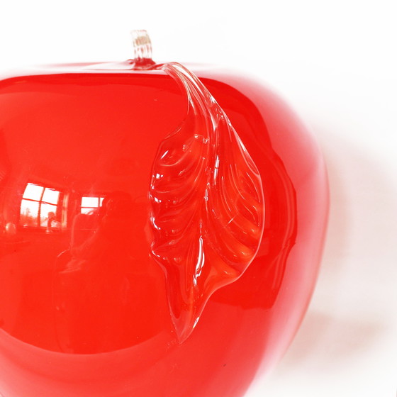 Image 1 of Prisma Red Apple Glass Lamp