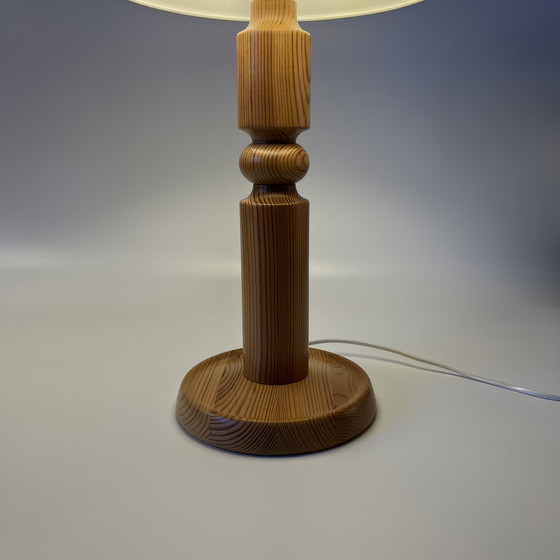 Image 1 of Pair of vintage Scandinavian lamps, Solbackens Svarveri, Sweden, 1970s