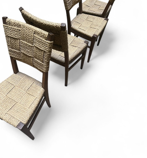 Image 1 of Set van 4 stoelen van Audoux-Minet