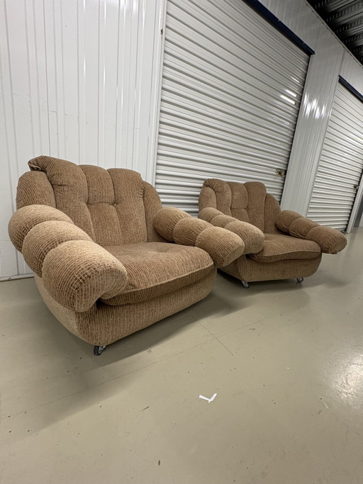 2x Vintage Italian space age chairs