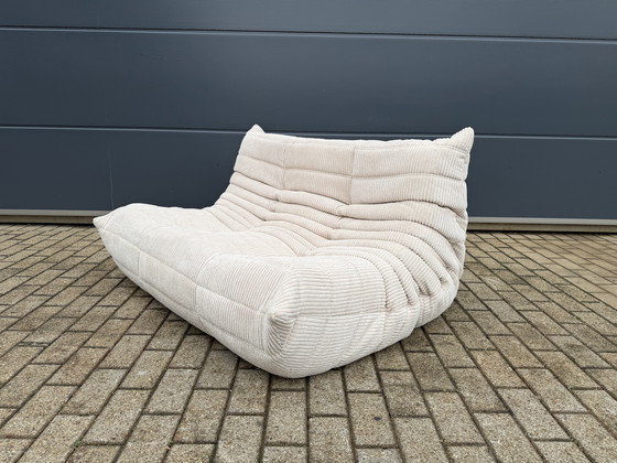 Image 1 of Ligne Roset Togo 2x 2-seater and 1x 3-seater in Beige Corduroy