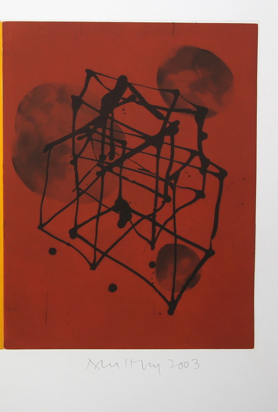 Image 1 of Merz, Albert - untitled (48/50) - color etching/collage - signed by hand