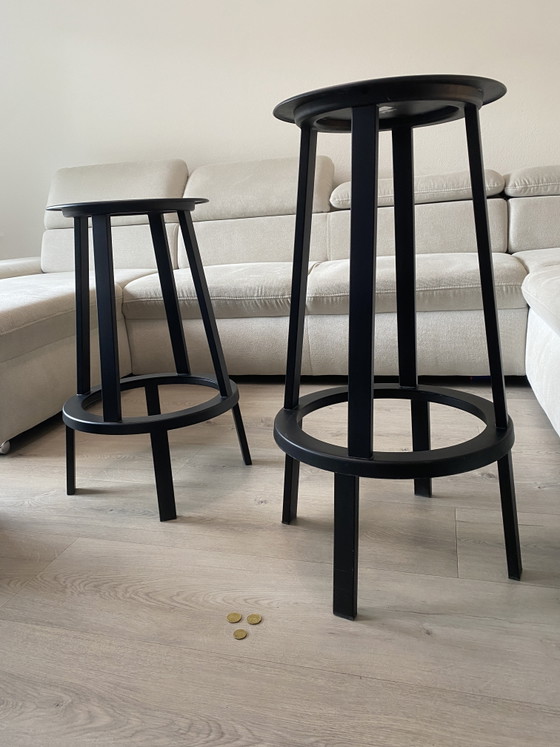 Set Bar Design: Tavolo Alto Inclass + 3x Sgabelli da bar HAY Revolver – Metal (photo 2 of 6)