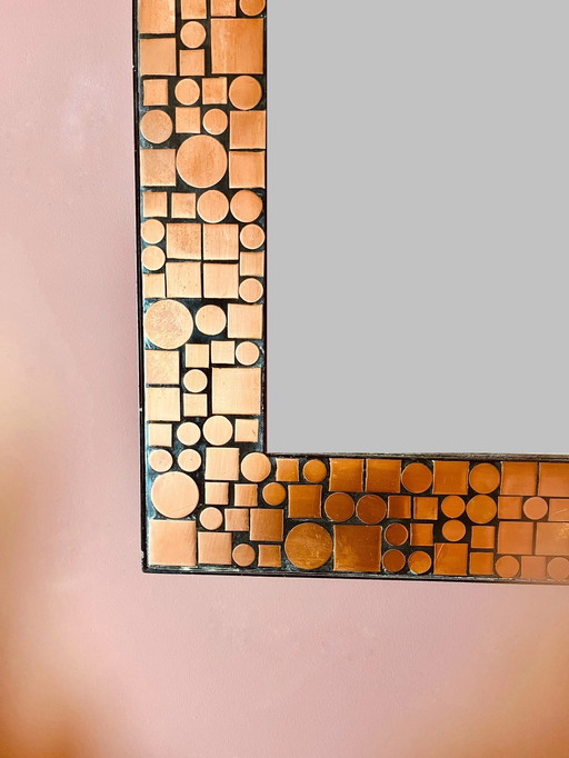 Unique! Herbert Hirche 1970s Design mirror