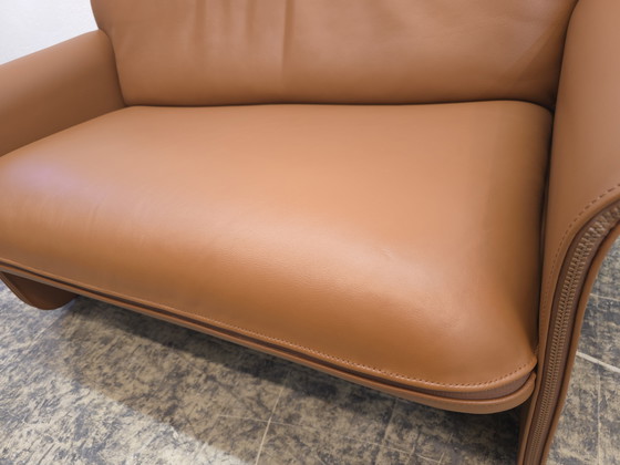 Image 1 of De Sede ds 125 Cognac Designer Sofa Leather Sofa Couch Gerd Lange