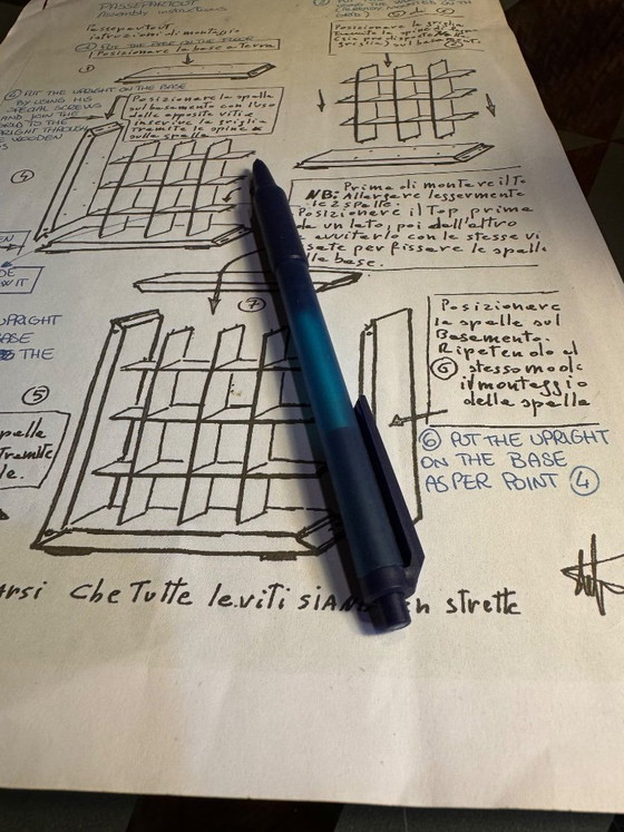 Image 1 of CAPPELLINI librería separadora de ambientes azul brillante PASSEPARTOUT 1986 Dordoni