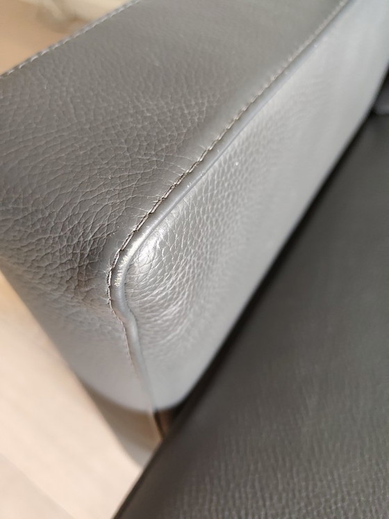 Image 1 of Leolux 3- en 2,5-zit in grijs kalfsleer