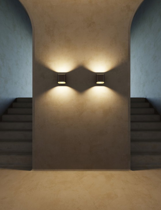 Modular Trapz Wall Up/Down 2x LED DI | Wall lights (Bronze (anodised) - Black (matt)) – Metal (photo 11 of 14)