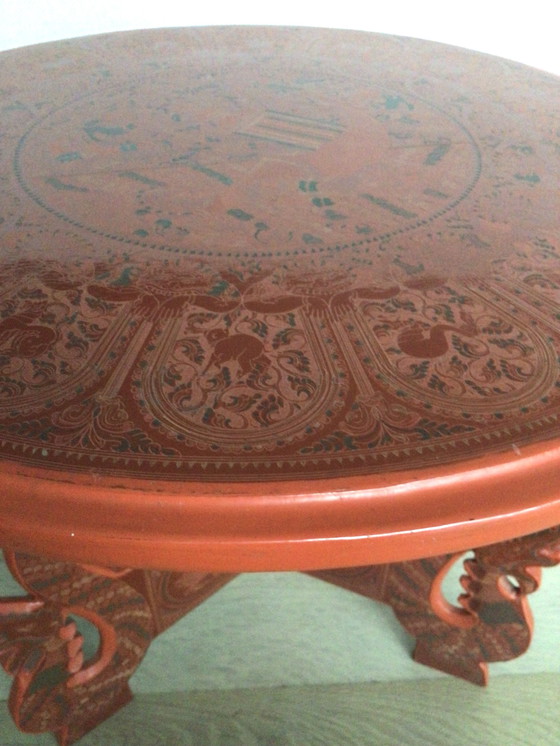 Image 1 of Tavolo laccato birmano