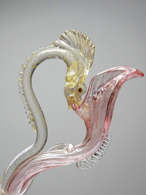 Dolfijn Aiguière van Antonio Salviati in Murano glas, 19e eeuw – Glaskunst (photo 12 of 15)