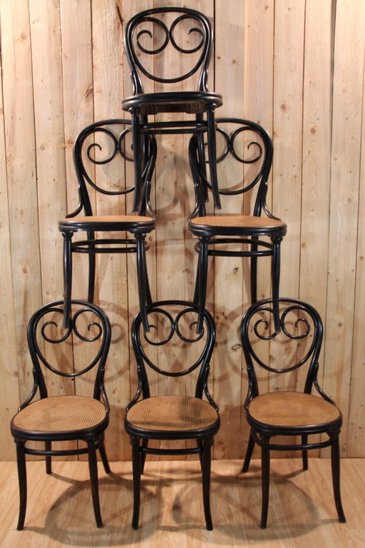 Sedie serie 6 di Thonet modello n. 2 1870/80