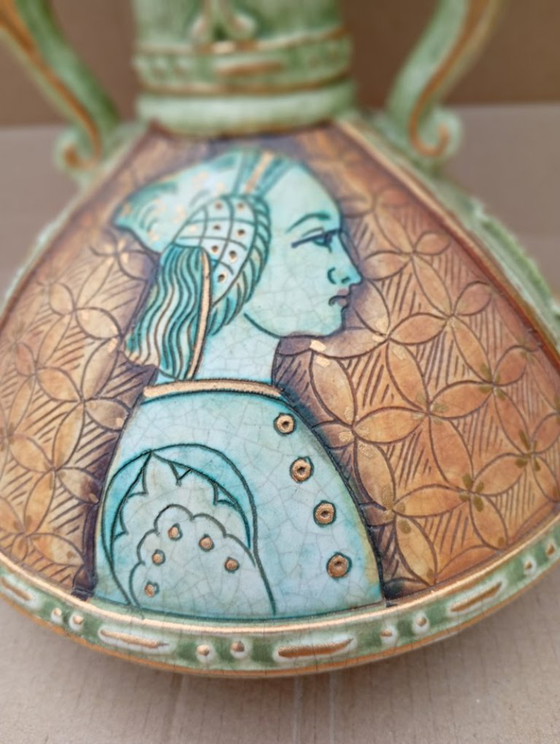 Image 1 of Exclusive Vintage Deruta Majolica Vase – Pimpinelli & Gialletti