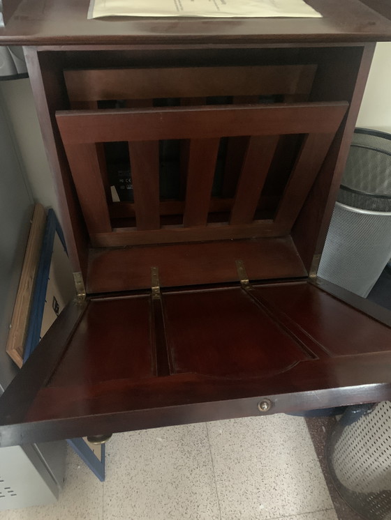 Image 1 of Antieke Mahonie muziekbladkast