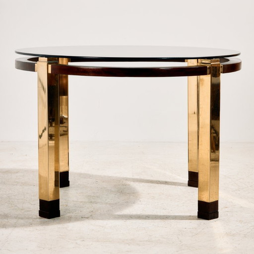 MK11546 Restored mahogany and brass dining table