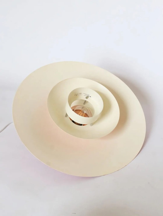 Image 1 of Vintage Design light Korfu pendant lamp Danish shell lamp orange