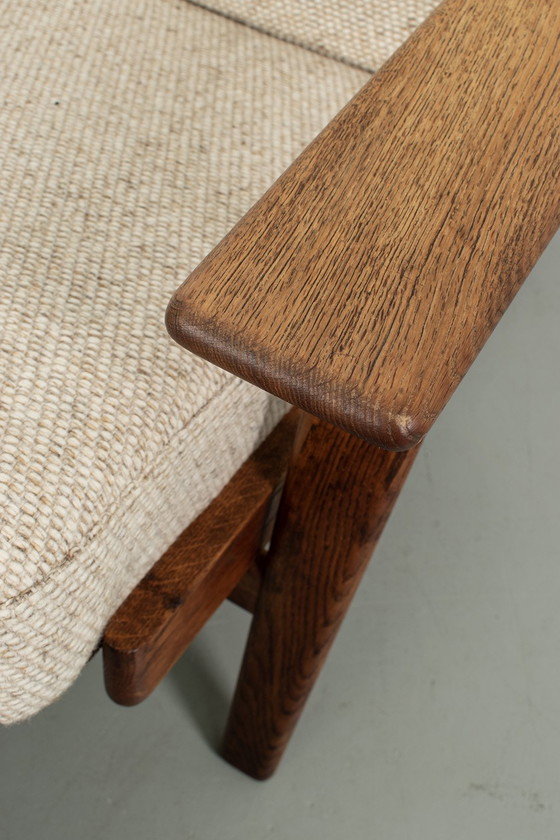 Image 1 of Hans Wegner GE 290 fauteuil met voetenbank