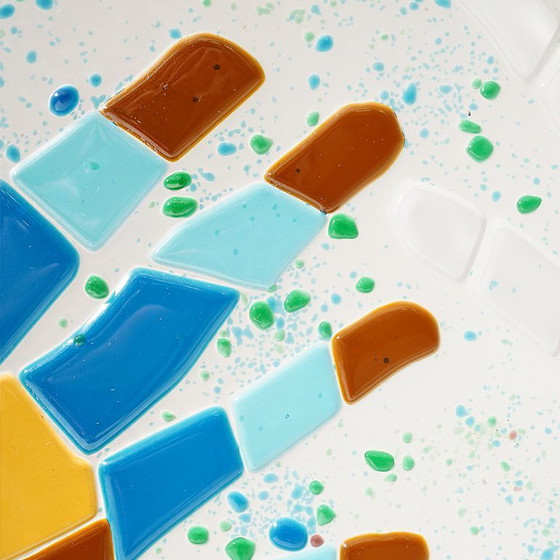 Image 1 of Mario Rossello, Glasfusionsarbeit für Studio Casarini Savona, 1990er Jahre