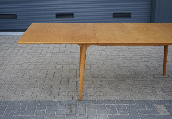 Image 1 of Table de salle à manger extensible en chêne Hans J. Wegner Modèle AT 310 par Andreas Tuck,1960s