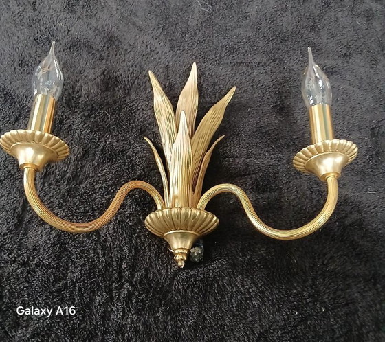Aplique de pared con forma de palmera de bronce de Maison Charles – Bronze (photo 4 of 7)