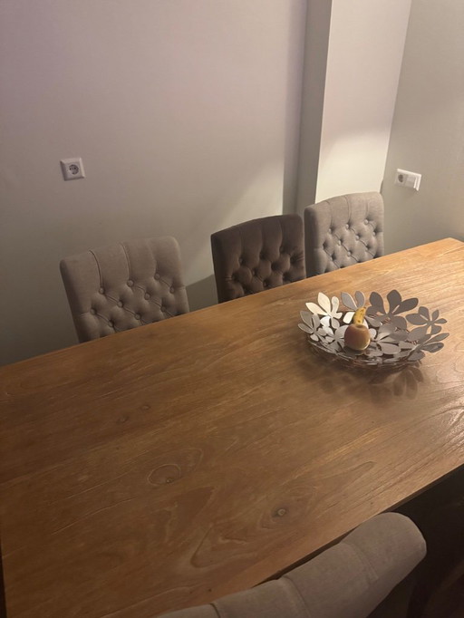 Riverdale dining table and 6 chairs (3 colors)