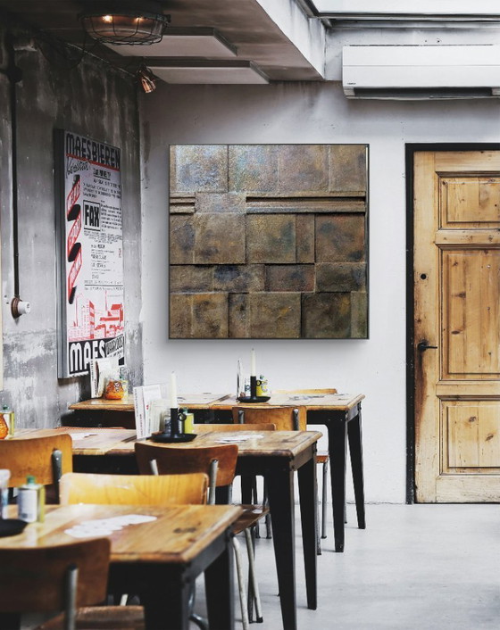 Image 1 of The Wall, oggetto da parete in rilievo minimalista