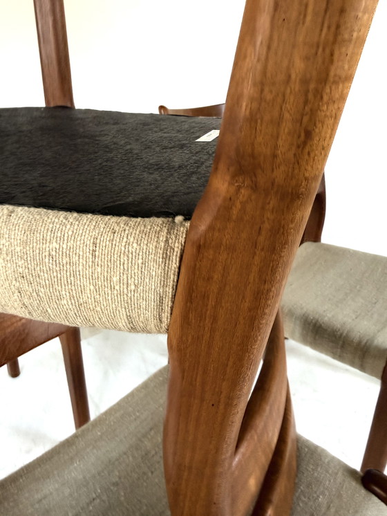 Image 1 of 6 chaises de salle à manger danoises vintage, EMC Møbler '80