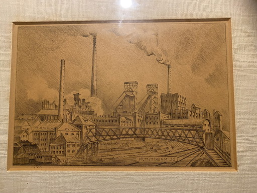 Incisione di Johan Scherft, la miniera di Orange Nassau