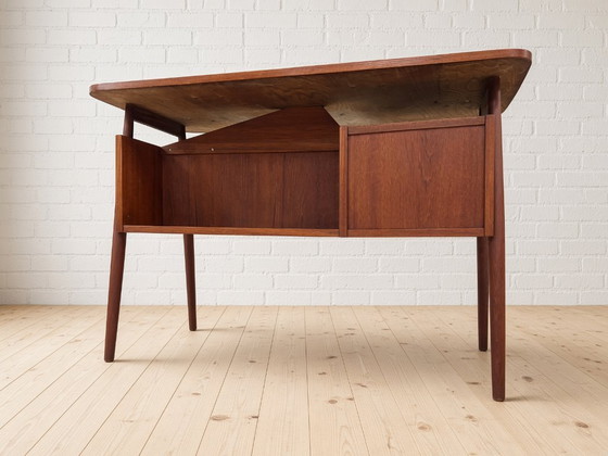 Danish Petite Desk By Gunnar Nielsen For Tibergaard Photos – tibergarrd, Wood (photo 4 of 12)