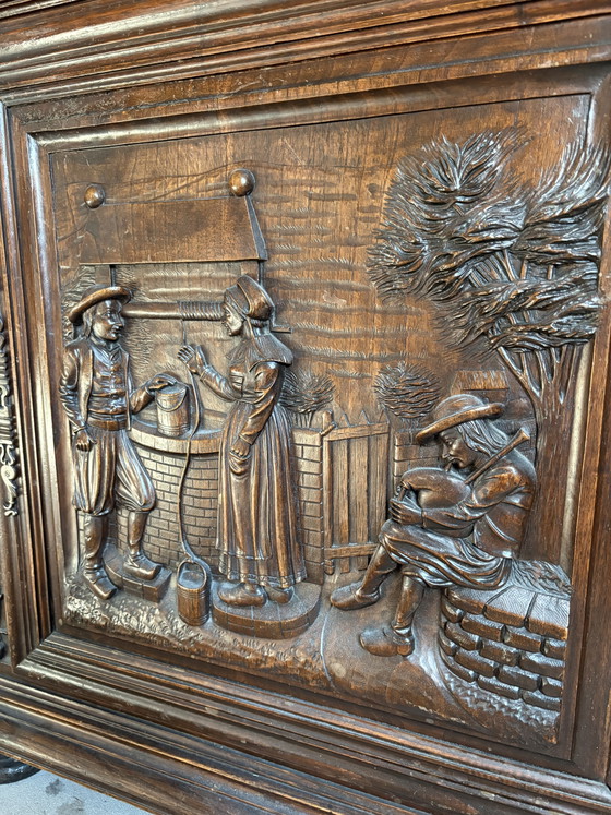 Image 1 of Breton 19th-Century Antique Cabinet