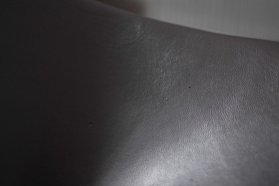 Image 1 of 2x Vitra Coconut Chairs – Leder Premium Nero – Design George Nelson