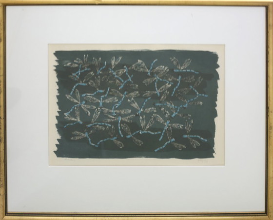 Image 1 of Teuber, Hermann - Libellules - Lithographie en couleurs - titrée et datée dans l'impression