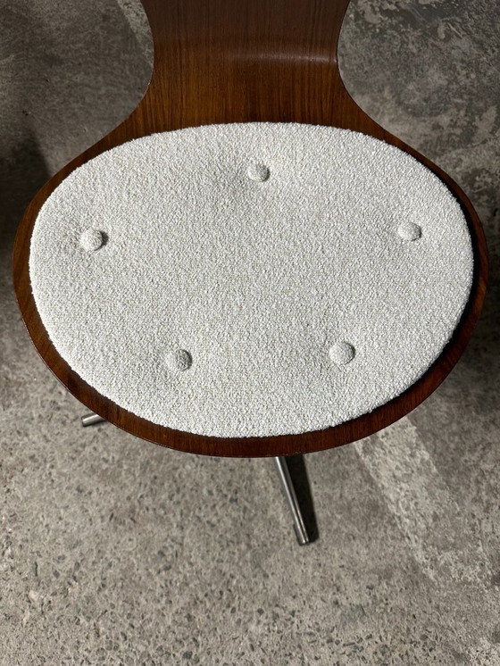 Image 1 of Set di 4 sedie vintage in legno curvato e impiallacciato in palissandro di Elmar Flötotto, Germania 1960