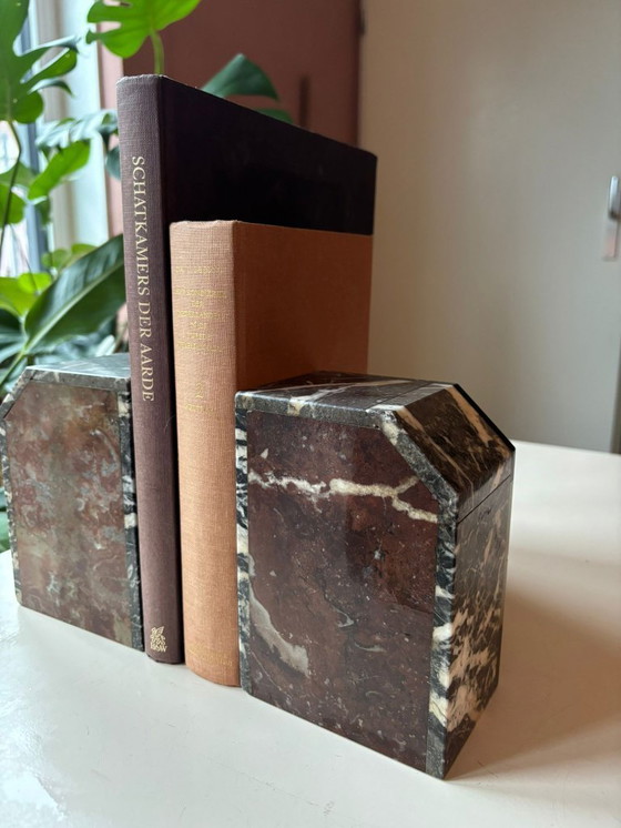 Image 1 of Ensemble de serre-livres en marbre