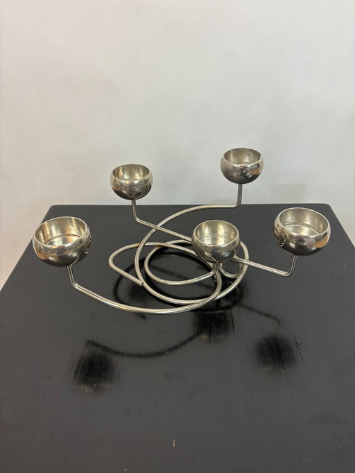 Draadmetalen design waxinelichthouder