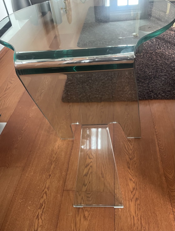 Image 1 of Glazen tafel, FIAM, Italië Maker Vittorio Livi