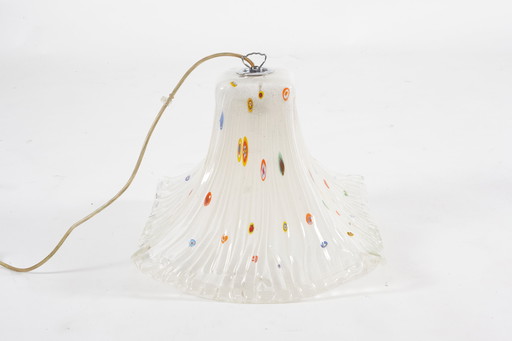 Postmodern Italian Murano glass chandelier 80s