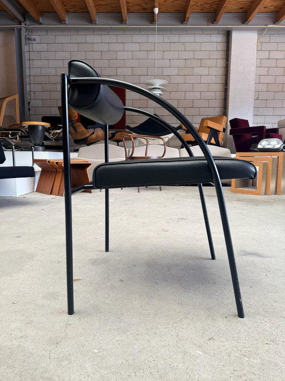 Lot de 4 chaises Bieffeplast Vienna, Rodney Kinsman (prix du lot), Chaises de salle à manger, Métal, Skaï (photo 13 sur 15)