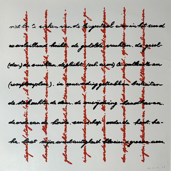 Image 1 of Genummerde zeefdruk - Marcel Van Maele - Gesigneerd