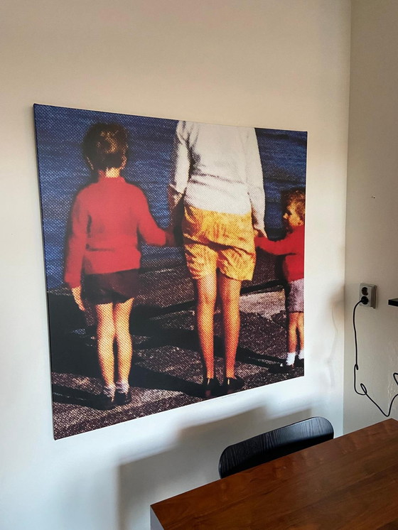 Image 1 of Giclee print on canvas, wooden frame