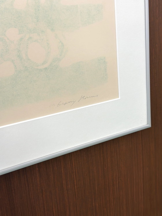 Abstrakte Lithographie von Harry Storms, Lithographien & Drucke, Papier, Metall, Silber, Abstract (Foto 2 von 4)
