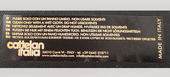 Image 1 of Set van 4 Cattelan Italia stoelen - Wit leer
