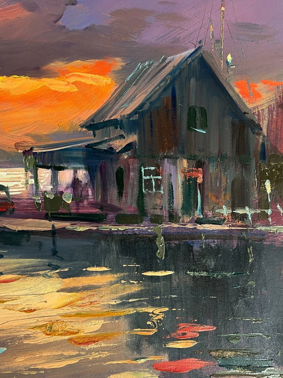 Image 1 of Evening Boat Dock