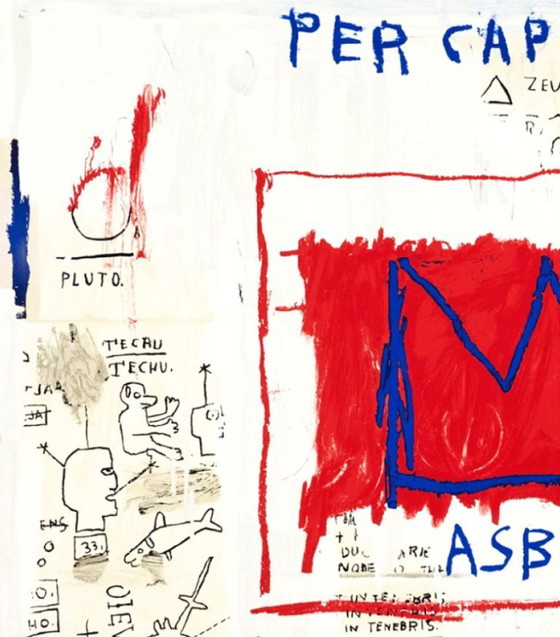 « Per Capita » de Jean-Michel Basquiat, sérigraphie couleur, 1983, Objets d'art, Papier, Noir (photo 3 sur 6)
