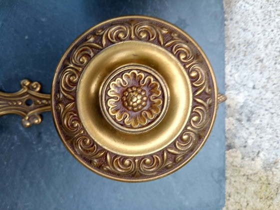 Pair of Baroque Brass Wall Hooks, Decorative Objects, Gold (photo 3 of 6)