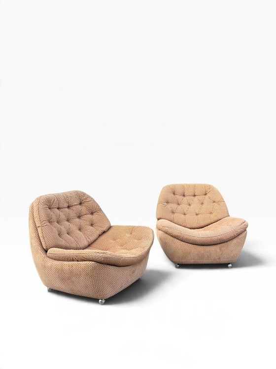 Set of 2 1970s Minotti Italy lounge chairs., Adjustable recliner chair (photo 13 of 13)